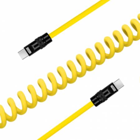 Newell NL4992 - przewód spiralny, silikonowy kabel USB-C, 100W